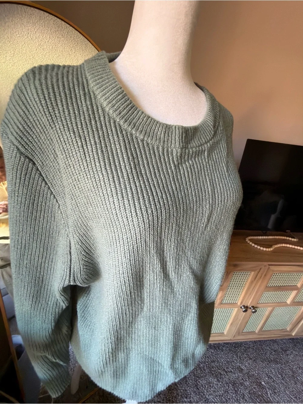J.Crew Soft Knit Crewneck Sweater - Sage Green